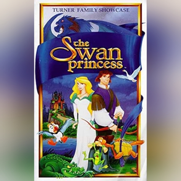 💥3/$25💥 *Rare* The Swan Princess Turner Family Showcase VHS Movie (1994) - Picture 1 of 4